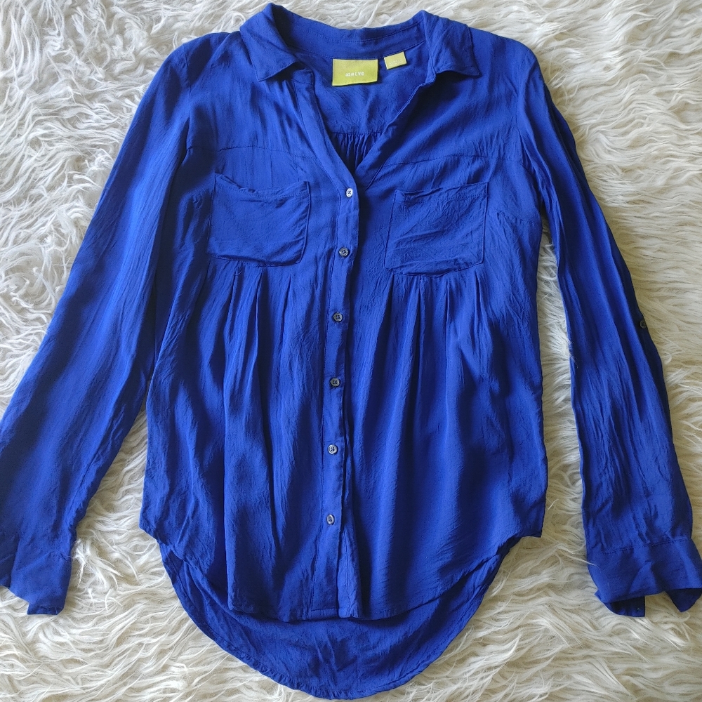 Anthropolgie Maeve Islet Button Down Top